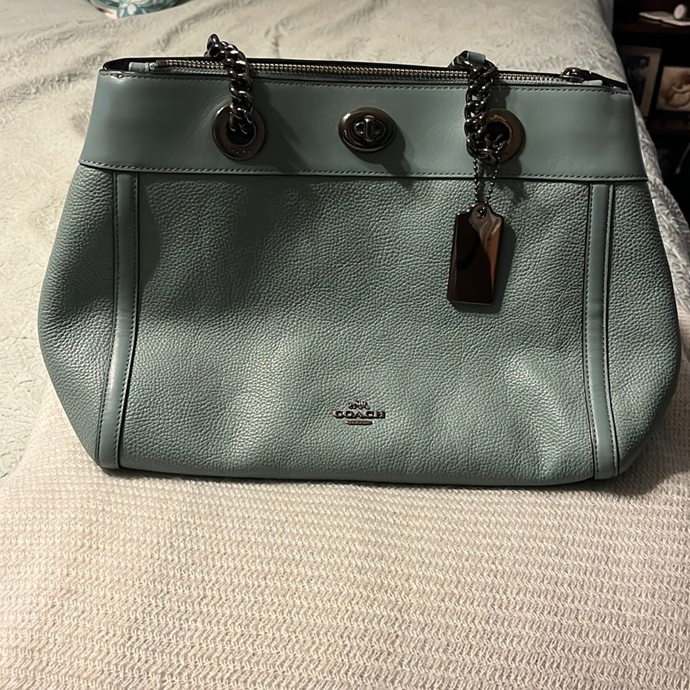 Blue Coach Satchel